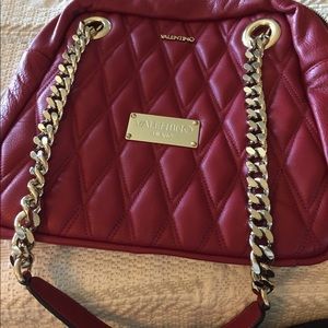 Valentino designer red handbag